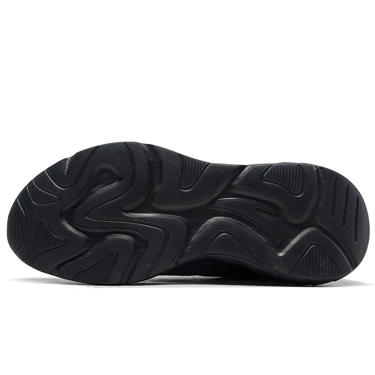 New Anta Running Collection Anti Slip Wear Resistant Low Top Running Shoes Men's Black 912345527-2