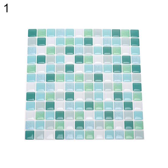 3D Mosaic Self Adhesive Wall Floor Tile Sticker Decal Kitchen Bathroom DIY Decor