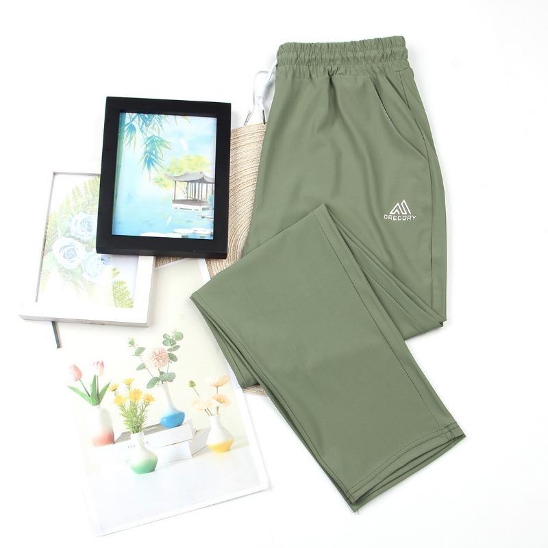 Summer new quick-drying pants women's summer thin ice silk pants summer women's elastic pants pink pants leggings sweatpants sun protection