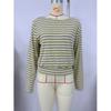 Women S Long Sleeve Striped Round Neck Fitted Top