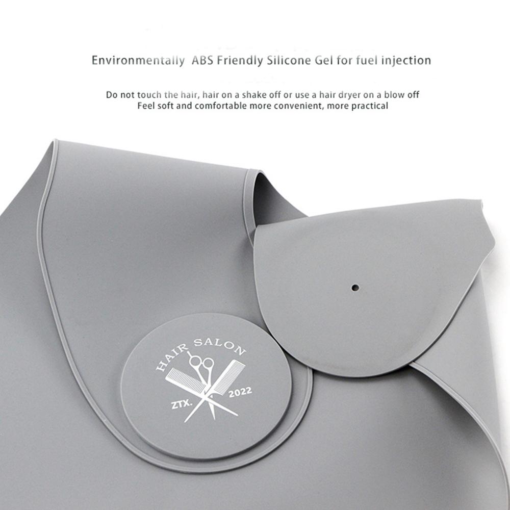 Professional Silicone Hair Cutter Cape Thicken Hair Coloring Accessories Barber Neck Wrap Cover Waterproof Hairdressing Apron