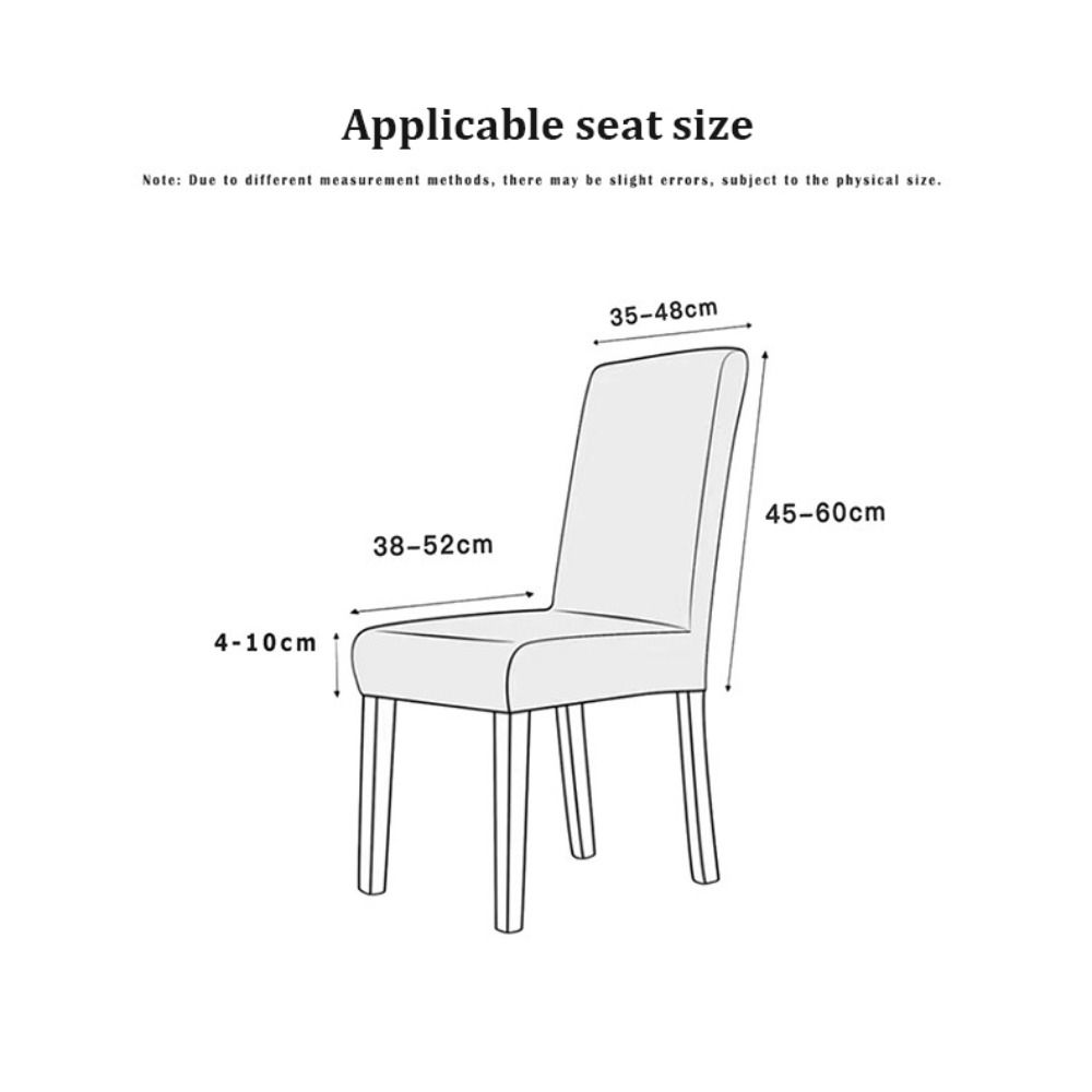 Elastic Skirted Chair Cover Dustproof Removable Wear-Resistan Seat Cover Jacquard Wave Pattern Living Room Chair Cover