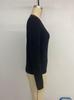 Women's V-Neck Ribbed Knit Sweater - Casual, Simple, Solid Color, Loose Fit (Autumn/Winter 2025)