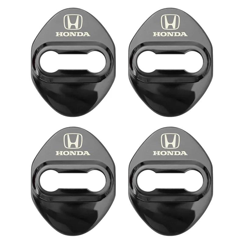

4PCS Car Door Lock Cover Stainless Steel Protection Accessories for Honda CR-V STEPWGN Civic Accord City Envix ODYSSEY VEZEL Fit
