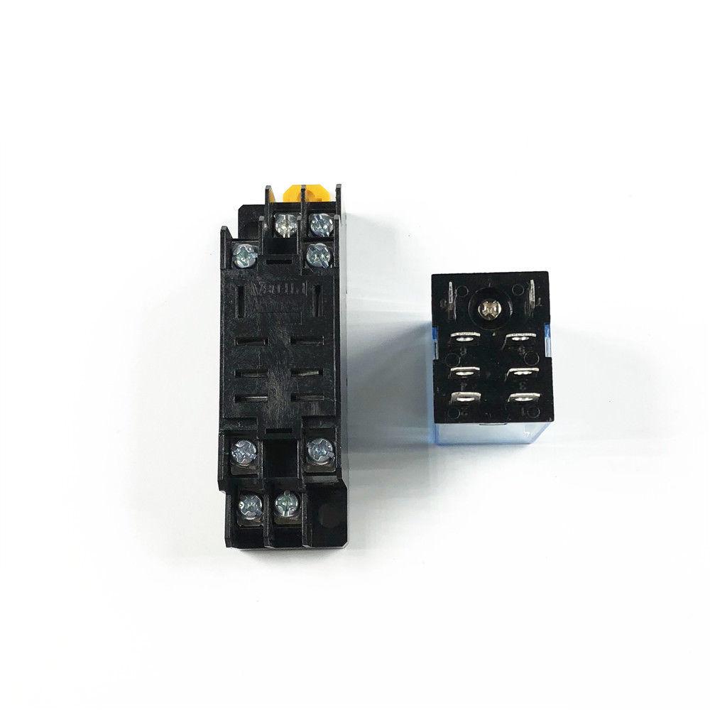Power Relay 10 A Each Pole LY2NJ DPDT 8 Pins With Socket Parts Replacement Power Relay 10 A Each Pole LY2NJ DPDT 8 Pins With Socket Parts Replacement