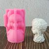 Silicone Cartoon Flower Girl Miniature Statue Sculpture Mold For DIY Craft Projects Resin Plasters Concrete Casting