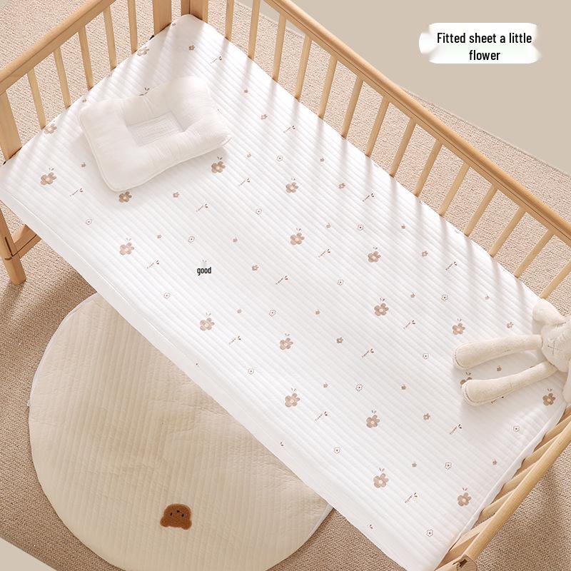 Rouxun Pure Cotton Patchwork Baby Crib Mattress Cover - All Seasons
