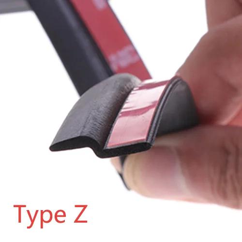 

2 Meters Shape B P Z Big D Car Door Rubber Seal Trunk Hood Sealing Strip Window Edge Seal Strip EPDM Rubber Noise Insulation