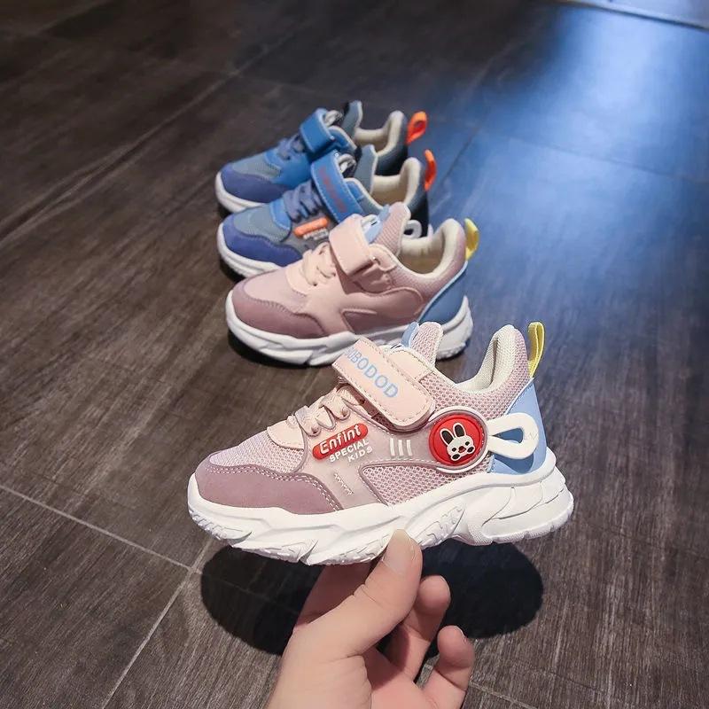 Real soft leather baby shoes 2025 spring and autumn new children's toddler shoes boys and girls breathable mesh functional sports shoes