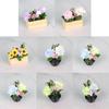 1/12 Miniature Potted Flower Model Figurine For Doll House Scene Display Accessories Microlandscape Setting Props