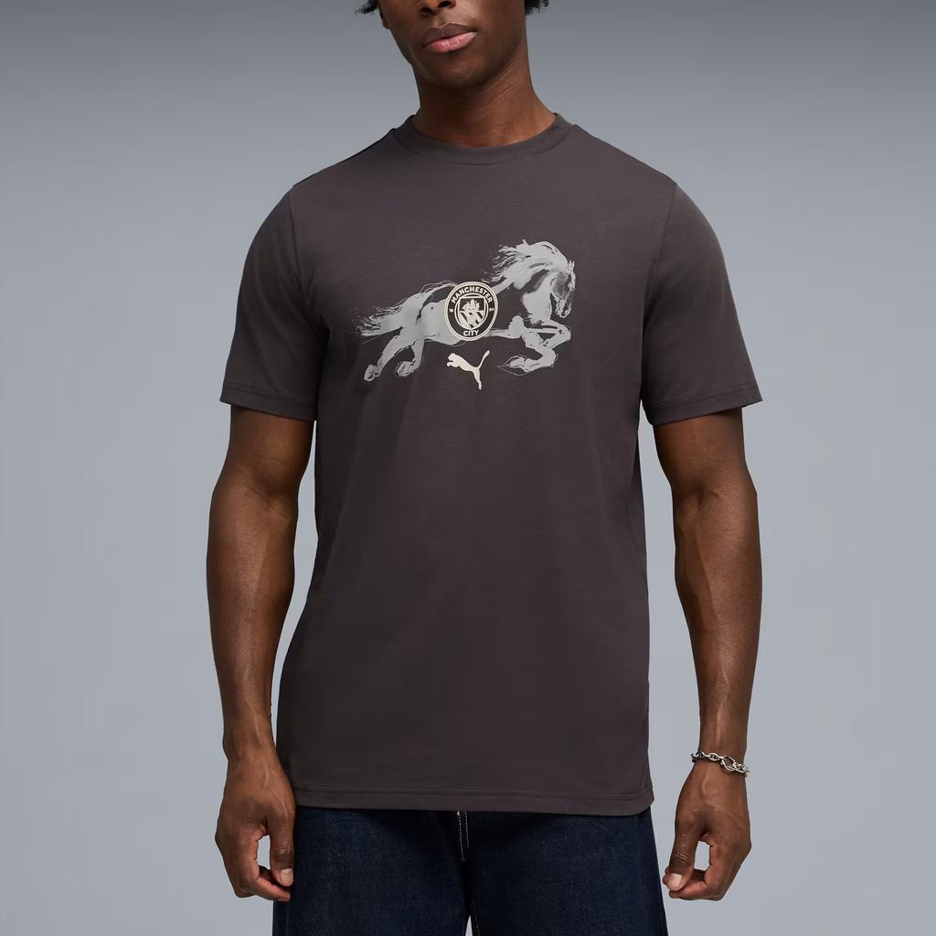 Puma Manchester City Year Of The Horse Football Crew Neck Short Sleeve T-Shirt Men Tops 785918-03