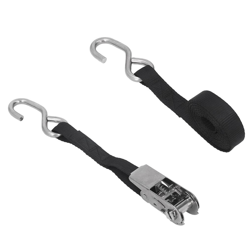 Chingi cu clichet 1in 25mm Negru Rezistent la rugină Cusături precise pentru motocicletă remorcă camion