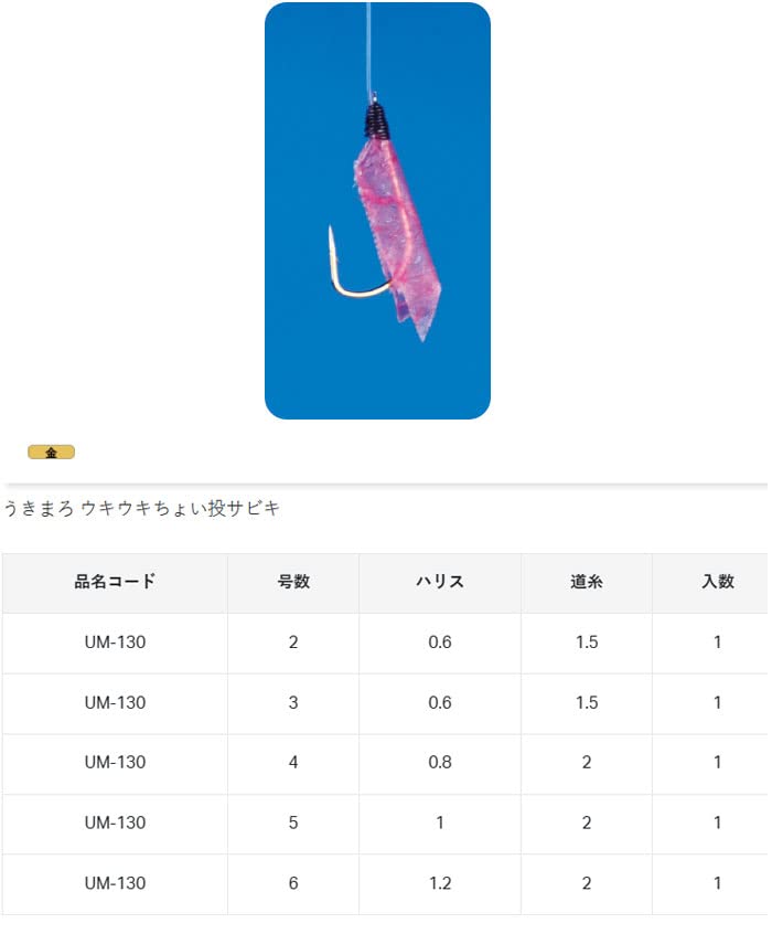 Gamakatsu Ukimaro Ukiuki Choinage Sabiki 42666 5-1