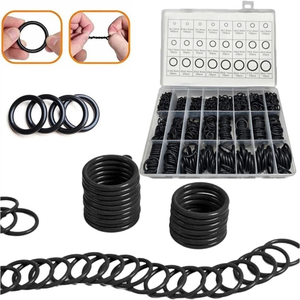 1500Pcs 24 Sizes Rubber O-Rings Gasket Sealing Air Conditioning Compressor Seals Air Connections