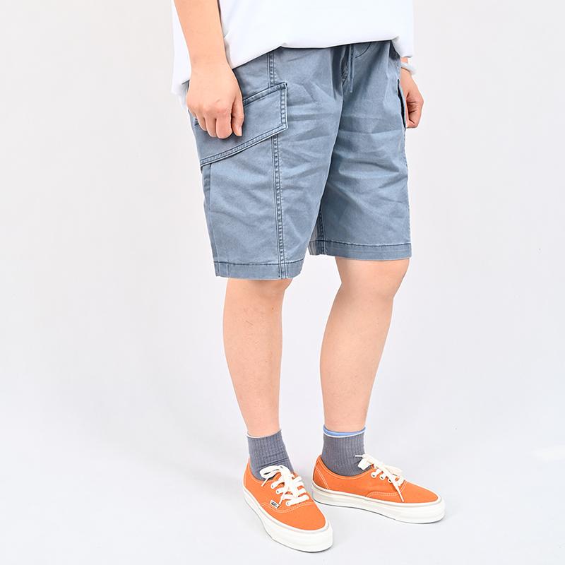 Vans SS25 Sports Casual Series Fashion Simple Loose Versatile Lace-Up Casual Shorts Men shorts Blue Gray VN000NMHRV2