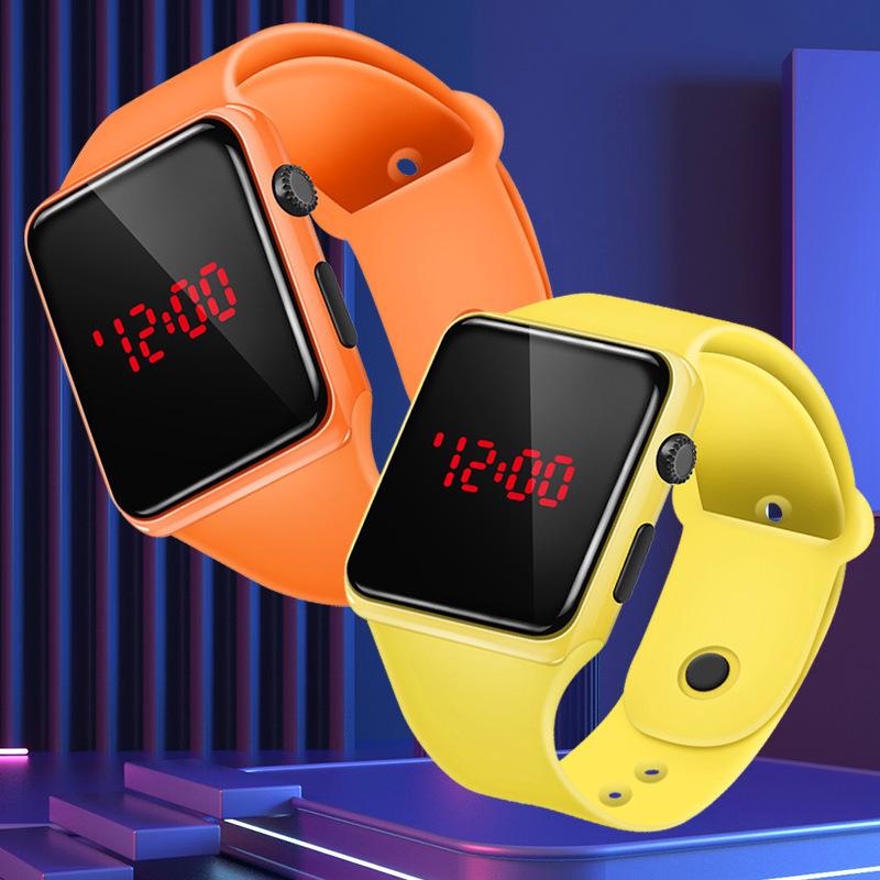 Unisex 2023 Black LED Sports Watch with Night Light for Teens and Students