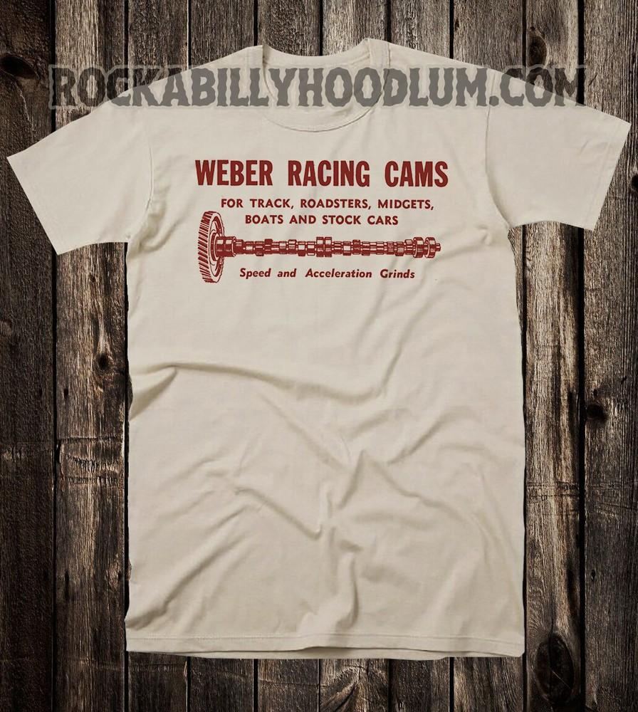 Retro Hot Rod Tee T Shirt Drag Race Racing Mechanic Speed Shop Weber Cams Unisex T-Shirt XXL