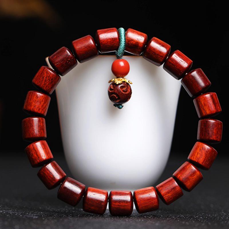 Hot Sale Natural Fragrance Bracelet Lightweight Exquisite Jewellery Con Cuentas Modern Design Solid Wooden Bead Bracelet