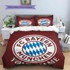 FC Bayern Munchen Custom Name Pattern Bedding,Quilt Set Quilt Cover Pillowcase Home Birthday Gift(1 * duvet cover + 2 * pillowcase, without core)