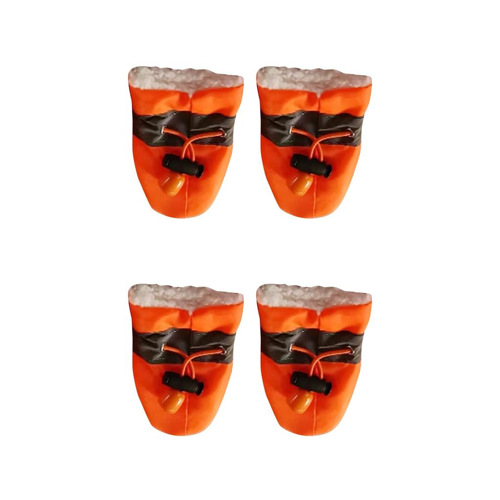 Pet Dog Shoes Soft Sole Rain Boots Thickened Plus Velvet Shoes Dog Foot Covers Waterproof Pet Shoes