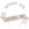 Birthday Crown Belts Pack of 2 Birthday Crown and Sash Set for Girl Glitter Birthday Girl Sash