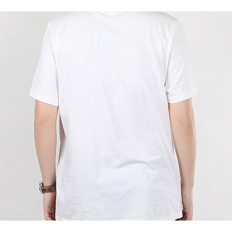 PUMA T Shirts Men's White Crew Neck Moderate Straight Fit 599427-02