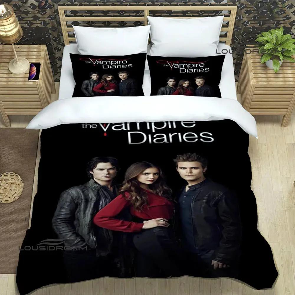 

The Vampire Diaries Damon salvatore Bedding Sets exquisite bed supplies set duvet cover bed comforter set bedding birthday gift AU Double(180*210cm)3pcs