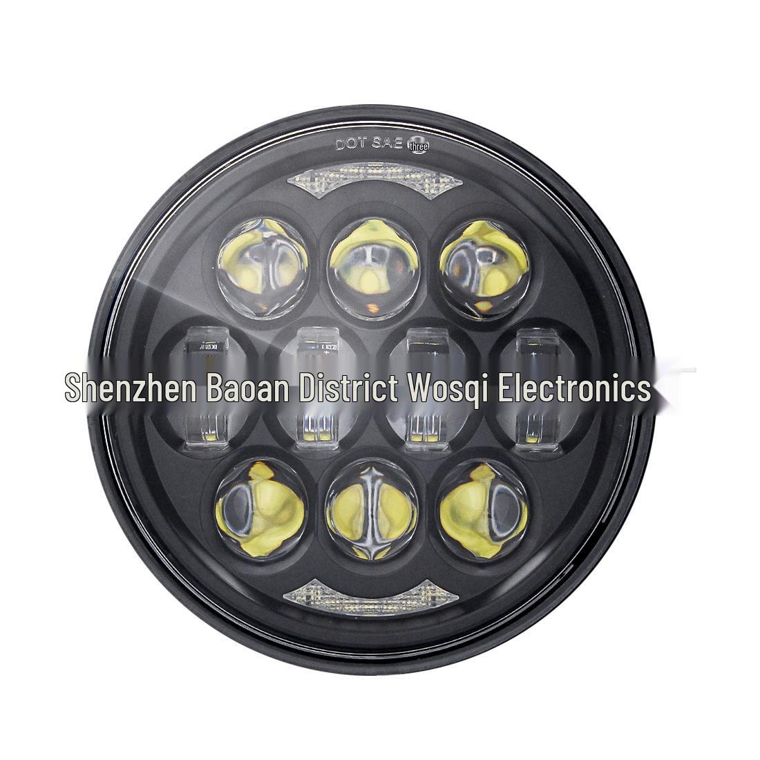 

5,75-дюймовая светодиодная фара для мотоциклов Harley, 80 Вт сверхяркая с ДХО, ближний/дальний свет