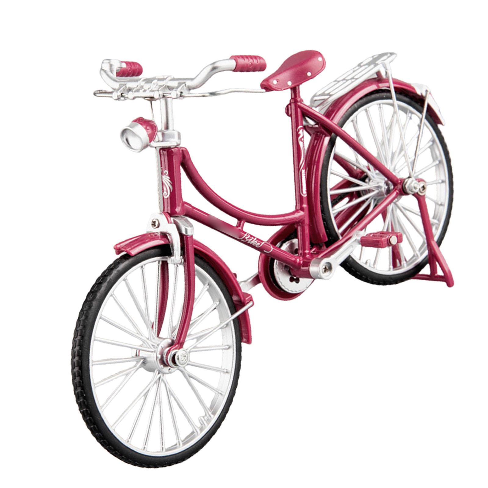 

Ретро-велосипеды, модель, орнамент, ностальгический дизайн, миниатюрная фигурка велосипеда для гостиной, книжного шкафа и украшения рабочего стола красный