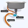 MDNG Integrated Stainless Steel Single Bowl Kitchen Sink