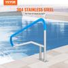 Pool Handrail 54 X 36 Inch Stainless Steel with Base Plate for Spas