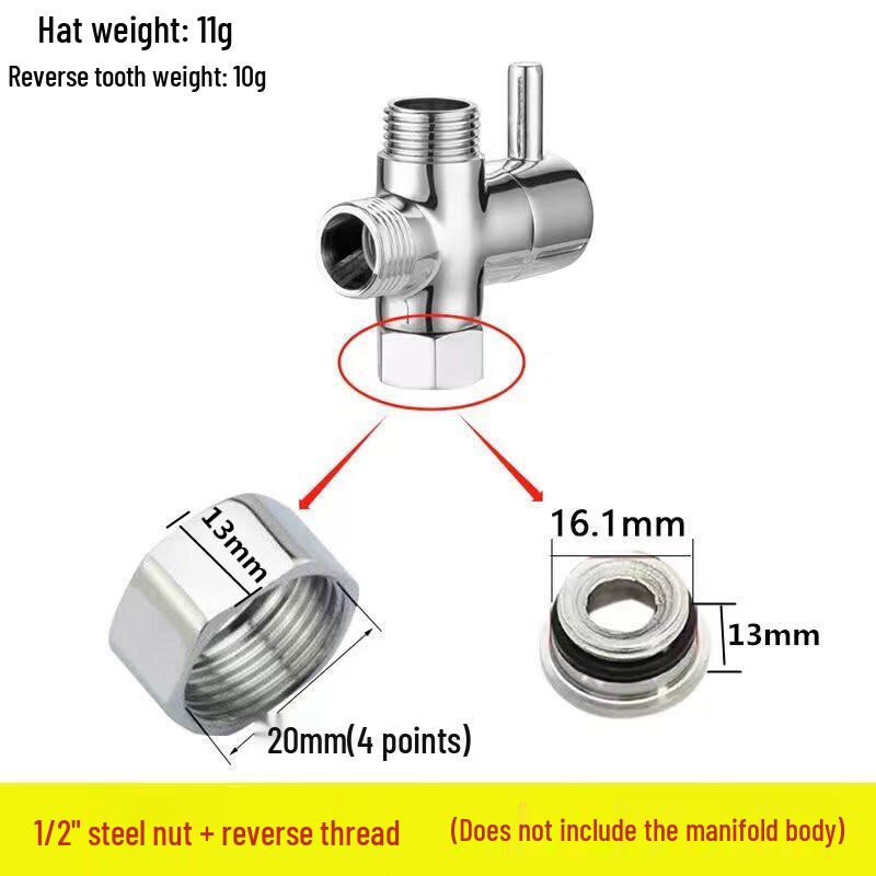 Huangchao Stainless Steel Shower Faucet Adapter Kit
