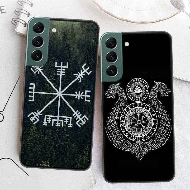 Nordic Norse Phone Case For Samsung Galaxy S22 S25 Ultra S21 S10 Plus S26 Edge S20 S23 S24 FE Cover Silicone Soft TPU Clear