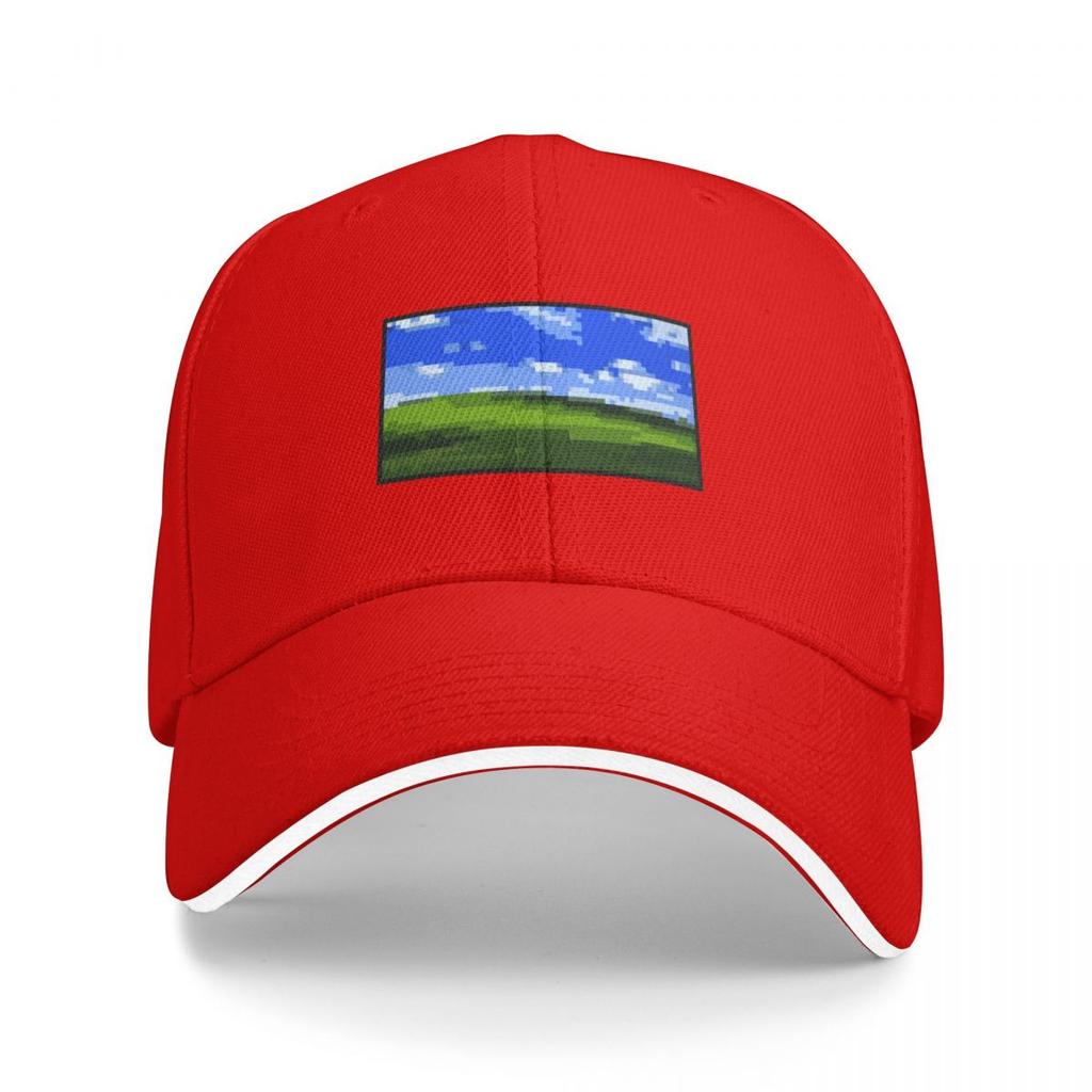 XP wallpaper pixel art Baseball Cap Cosplay Custom  hiking hat Mens Hats Womens