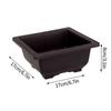 Flowerpots Imitation Purple Clay Succulent Plants Pots Outdoor Garden Landscape Bonsai Pot Trays Rectangular Square Planter