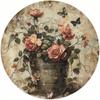 Vintage Round Metal Tin Sign 8 Inch Retro Wall Art Home Cafe Decor Weatherproof