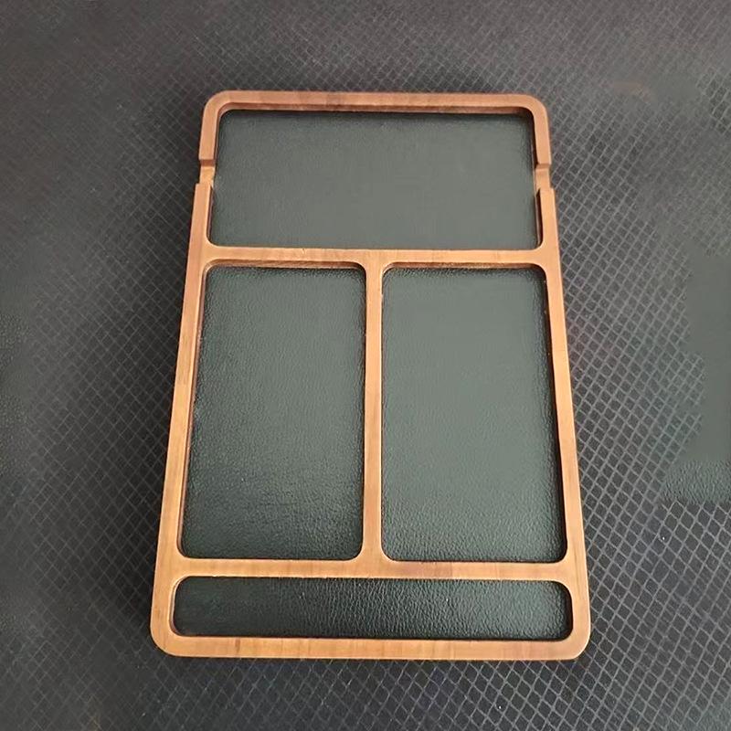 In Stock Wooden Desktop Organizer: Phone Charging, Eyewear, and Pen Holder