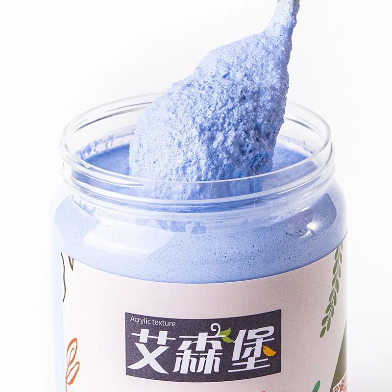 200ML Multicolor Quartz Sand Acrylic Pigment for Textured Painting Modeling Paste with Grainy Feeling for Painting Creation