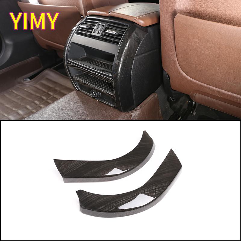 2x ABS Plastic Silver Car Rear Exhaust Air Outlet Side Trim Strip Suitable for BMW 5 Series F10 2011 2012 2013 2014 2015-2017