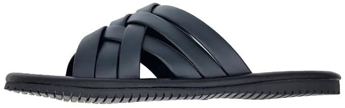 Resort Stylish Braided Front Yamato Sandals Japanese Shoe [YAMATOHEP] Men's Sandals, Opening, (Black, Sizes, Adult, Alphabet, LL)