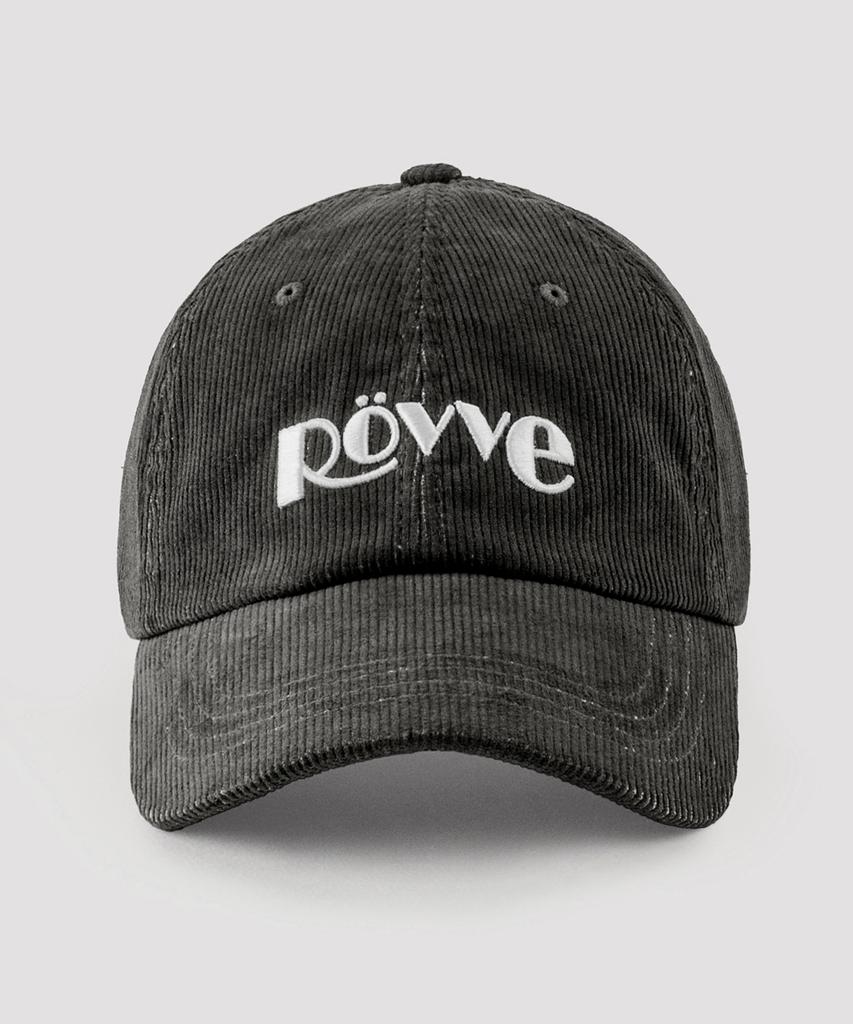 ROVVE Pigment Corduroy Logo Cap (Dark Gray)