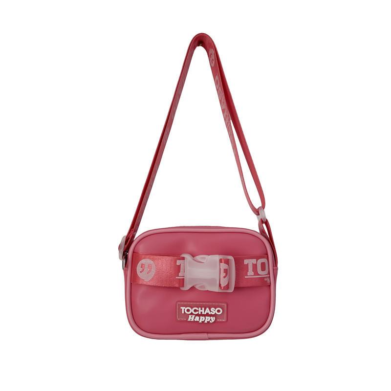 

Chic Fashionable Toddler Square Bag Versatile Letter Print Coin Purse For Kids розовый