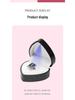 Luxury Heart-Shaped LED Jewelry Box for Rings and Necklaces