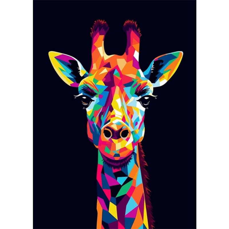 Abstrakt Bunte Wildtiere Leinwandmalerei Oktopus Katze Affe Löwe Graffiti Pop Art Poiters Wandkunst Wandbild für Heimdekoration