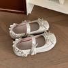 Women's Flat Ballet Shoes 2025 Autumn New Vintage Bow Knot Mary Jane Shoes Lightweight Comfortable Non Slip Casual Shoes