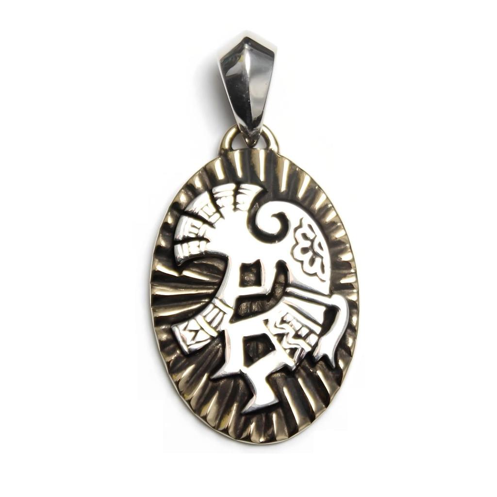 [goodvibrations] Kokopelli Pendant, Sterling Silver 925, Good Vibrations, Men's & Women's, Native American Style