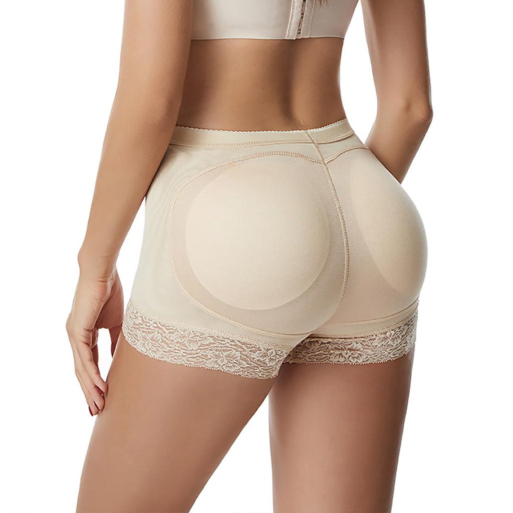 Dame Butt Lifter Truser Polstret Shapewear Sømløs hofteforsterkning Body Shaper Boyshort Fake Buttock Undertøy Pads Shorts
