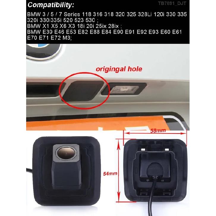 Car rear view backup camera for BMW X1 X3 X5 X6 E70 E71 E84 reverse camera original hole