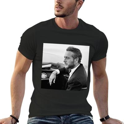 Camiseta Póster Paul Newman personalizadas niños blancas ropa vintage camisetas algodón hombre