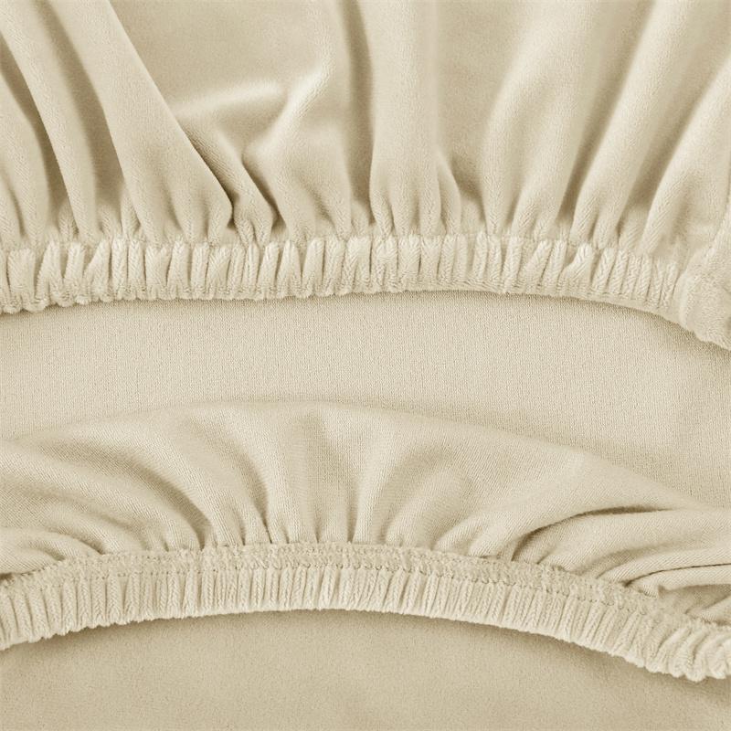 Velvet Elastic Dining Chair Cover Strech Spandex Chair Covers High Back Sloping Arm Chairs Slipcovers for Banquet Home Decor